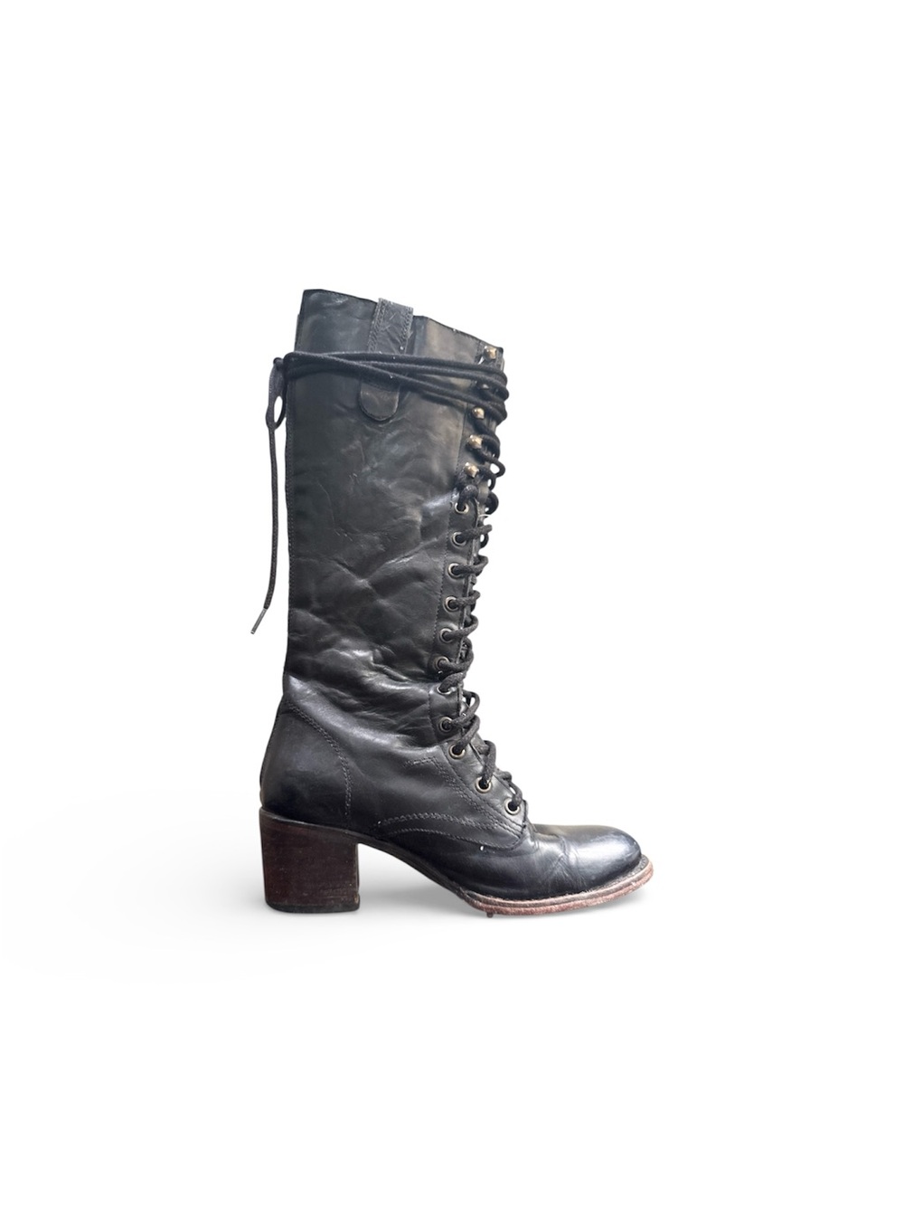 Freebird Lace-Up Leather Boot